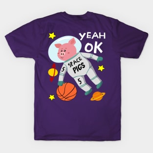 The Astronaut Pig VS The Slick Talking Aliens T-Shirt